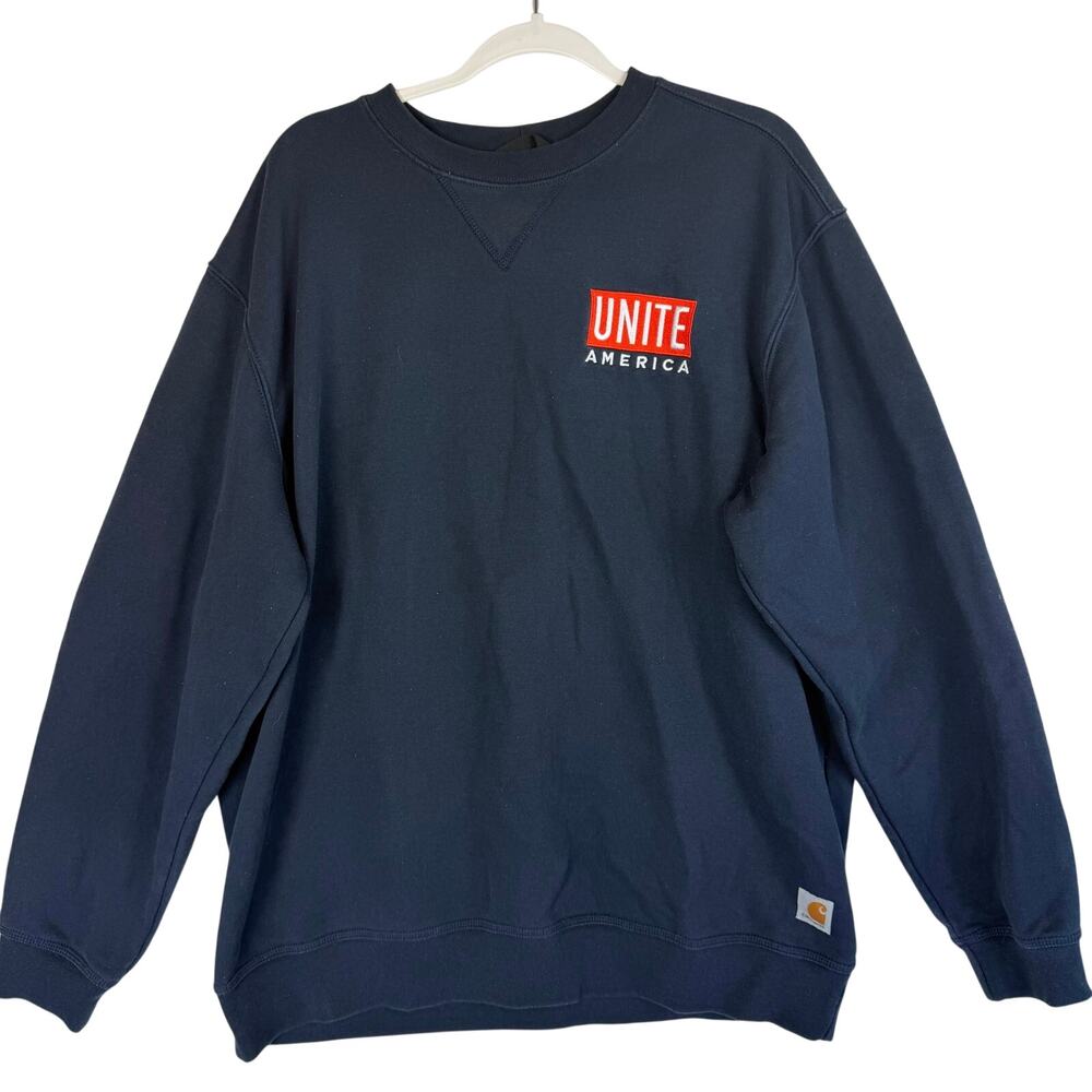 Carhartt Loose Fit Crewneck Sweatshirt Men's Size XL Navy Blue Unite America